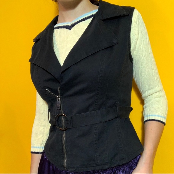 NWT Motto Vest in Black - Picture 3 of 12